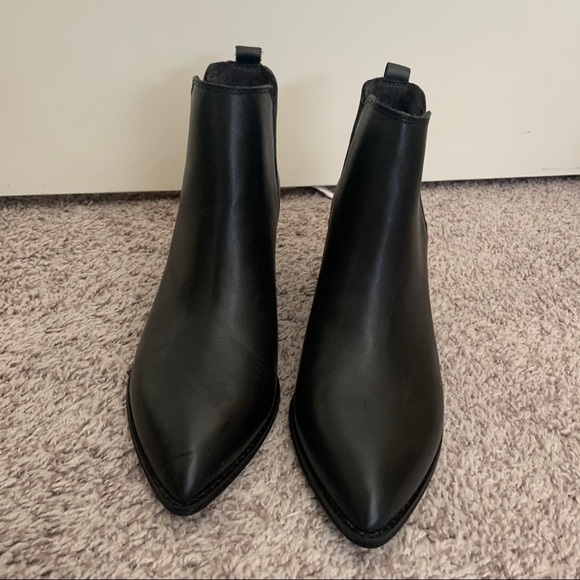 Anthropologie Black Heeled Booties Size 10 - Picture 6 of 6